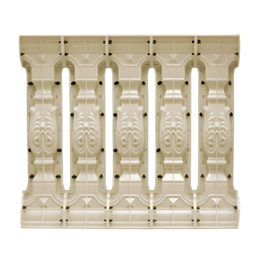 Railing 92 cm high - Carving style