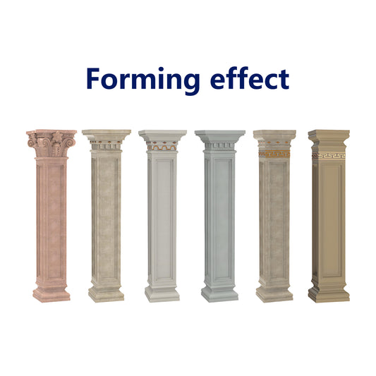 Roman column mold - Chinese square column Extra thickened series