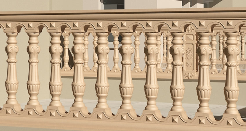 Railing 92 cm high - Rome style