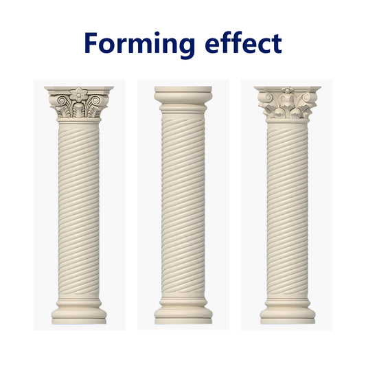 Roman column molds - Threaded cylindrical series