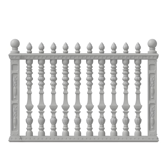 Adjustable railing - Square vase style