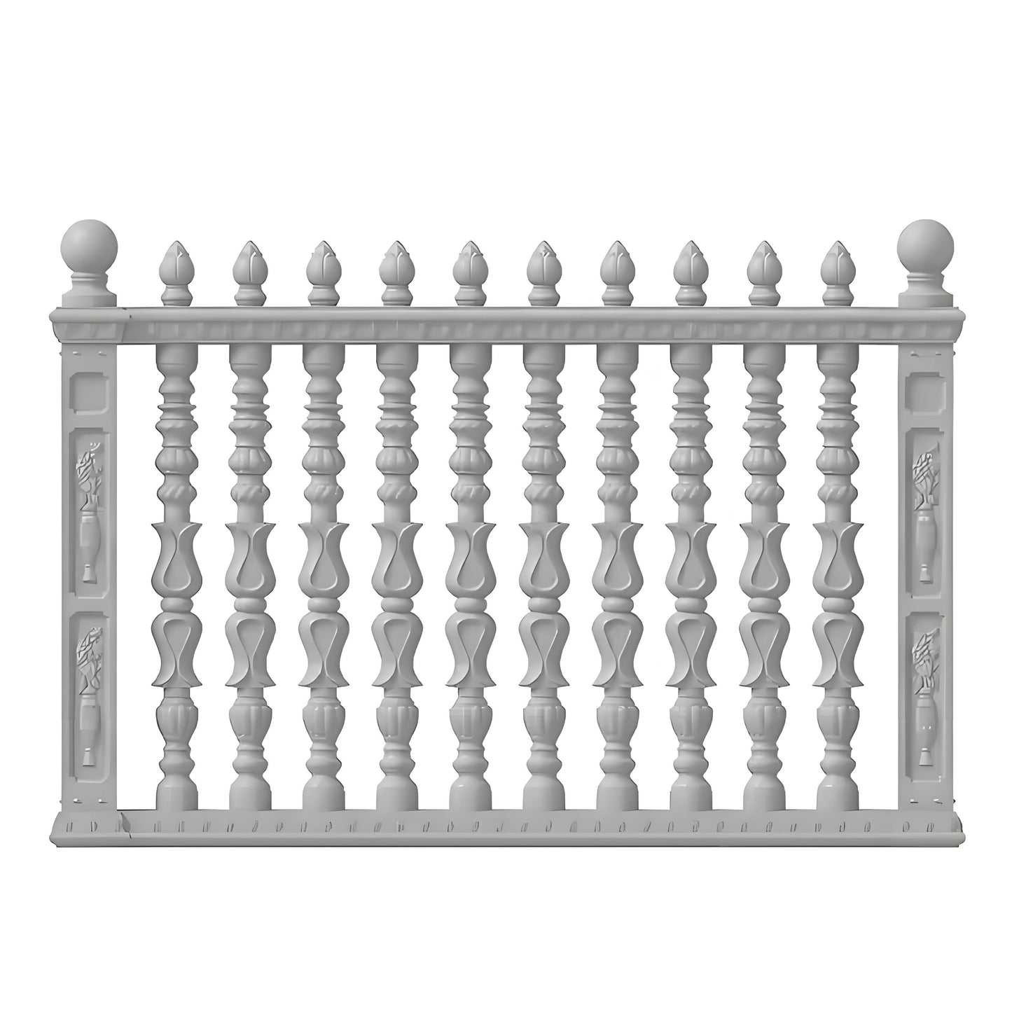 Adjustable railing - crabapple flower style