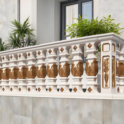 90cm high Carved flower style railing mold