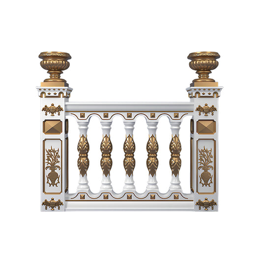 Railing 92 cm high - Double-leaf flower style