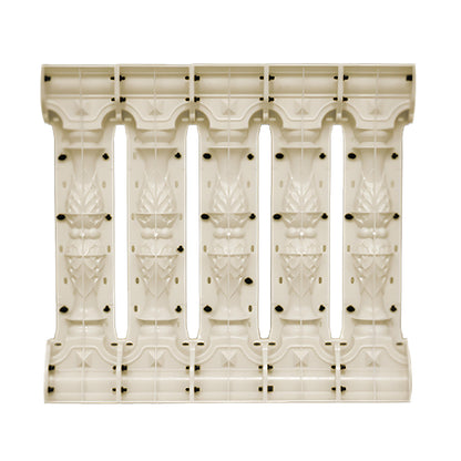 Railing 92 cm high - Double-leaf flower style
