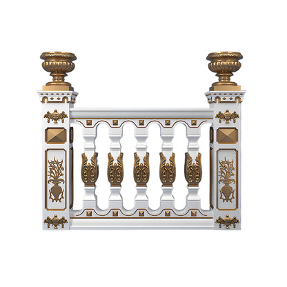 Railing 92 cm high - Carving style