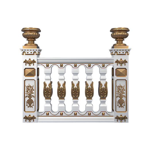 Railing 92 cm high - Carving style