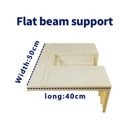 Flat beam support mold