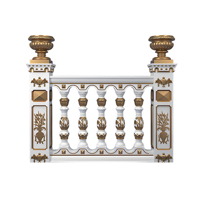 Railing 92 cm high - Bamboo leaf Flower style