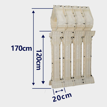 1.2M Guardrail and fence mold - Golden bell flower style