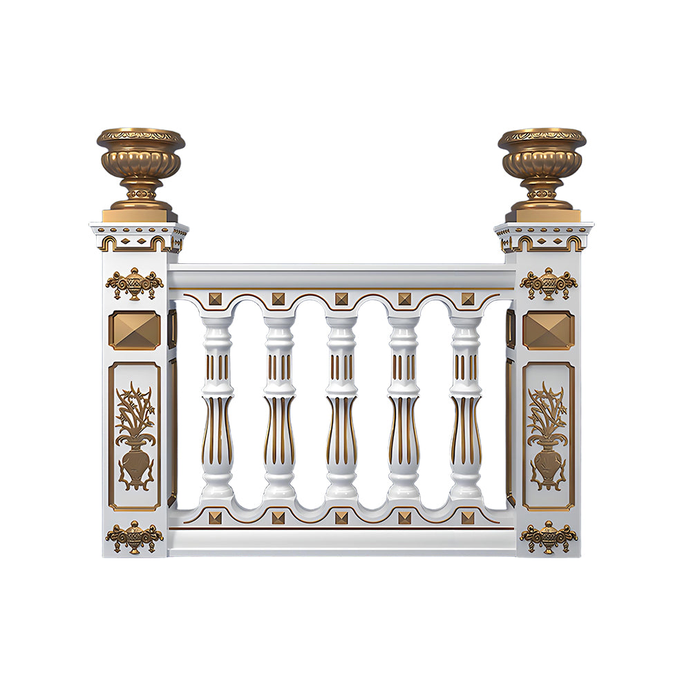 Railing 92 cm high - Straight bar style