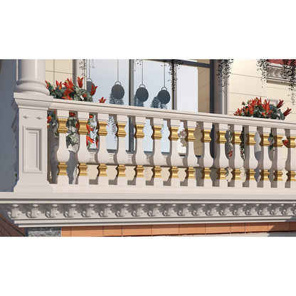 90cm high square gourd-shaped railing mold