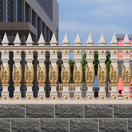 1.2M Guardrail and fence mold - Carved style