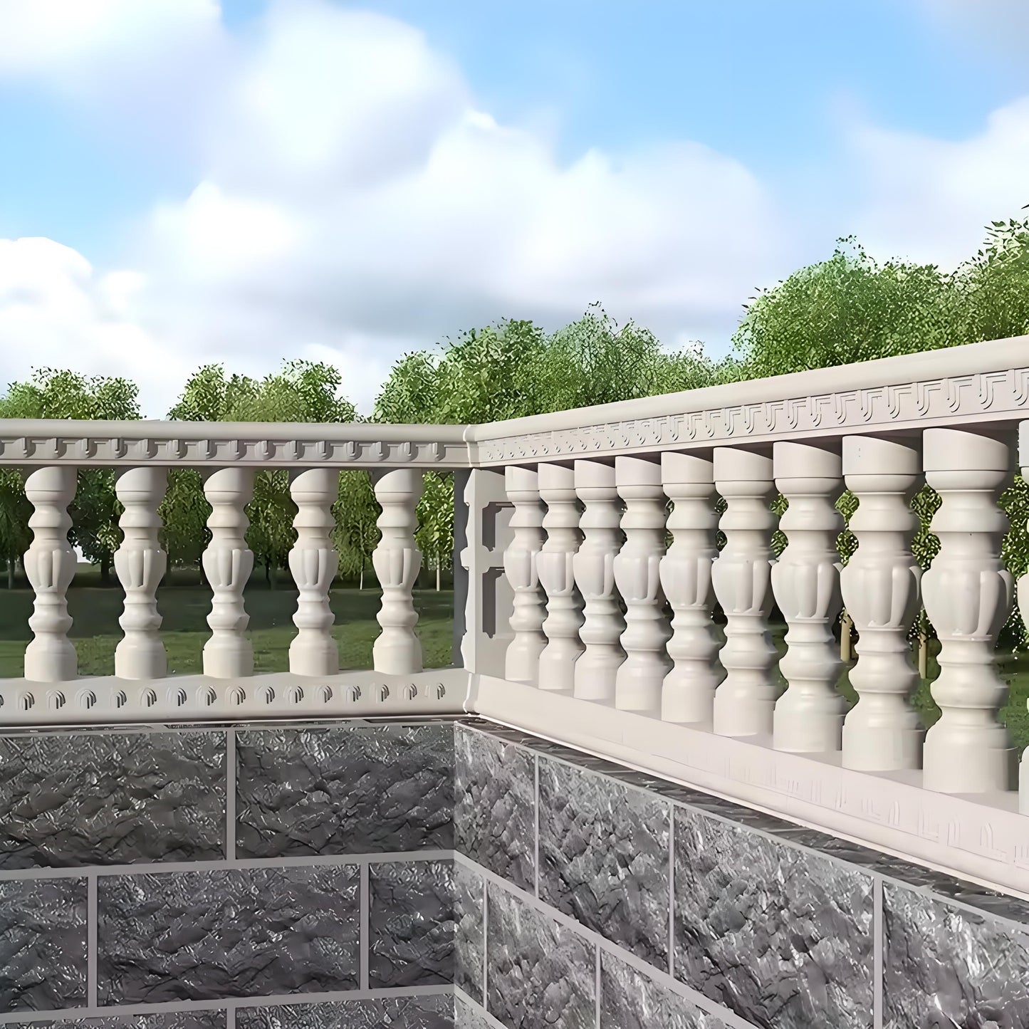 Adjustable railing - 67cm