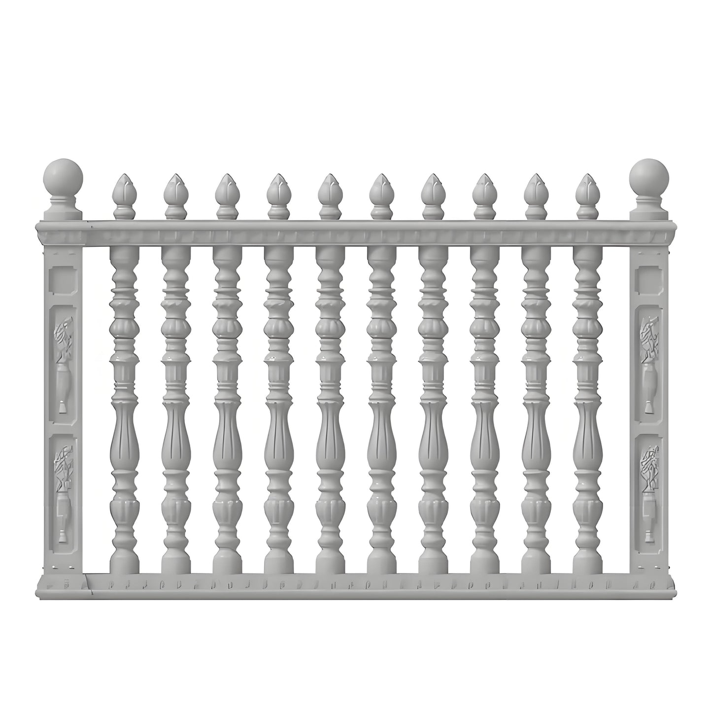 Adjustable railing - Vertical bar style