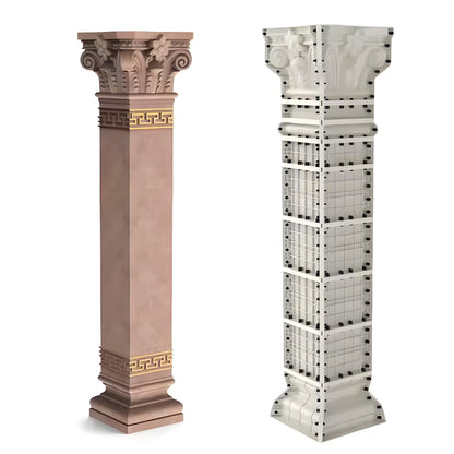 Roman column mold - Special thickened series for smooth square columns
