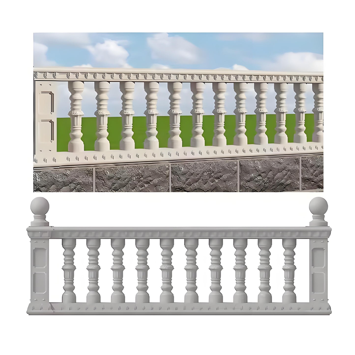 Adjustable railing - 72cm
