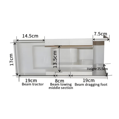 Single beam support mold